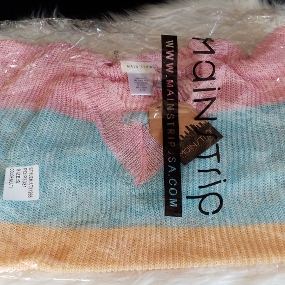 Pastel Distressed Striped Sweater **1 LAR LEFT!** - Picture 3 of 7